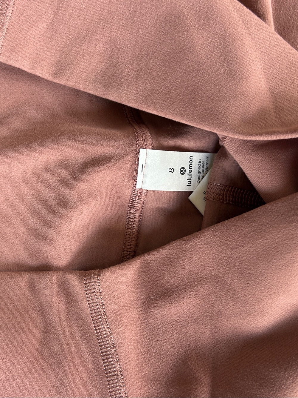 lululemon athletica High-Rise Bike Shorts in Mauve - Picture 2 of 3